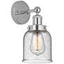 Edison Small Bell 7" Polished Chrome Sconce w/ Smoked Shade