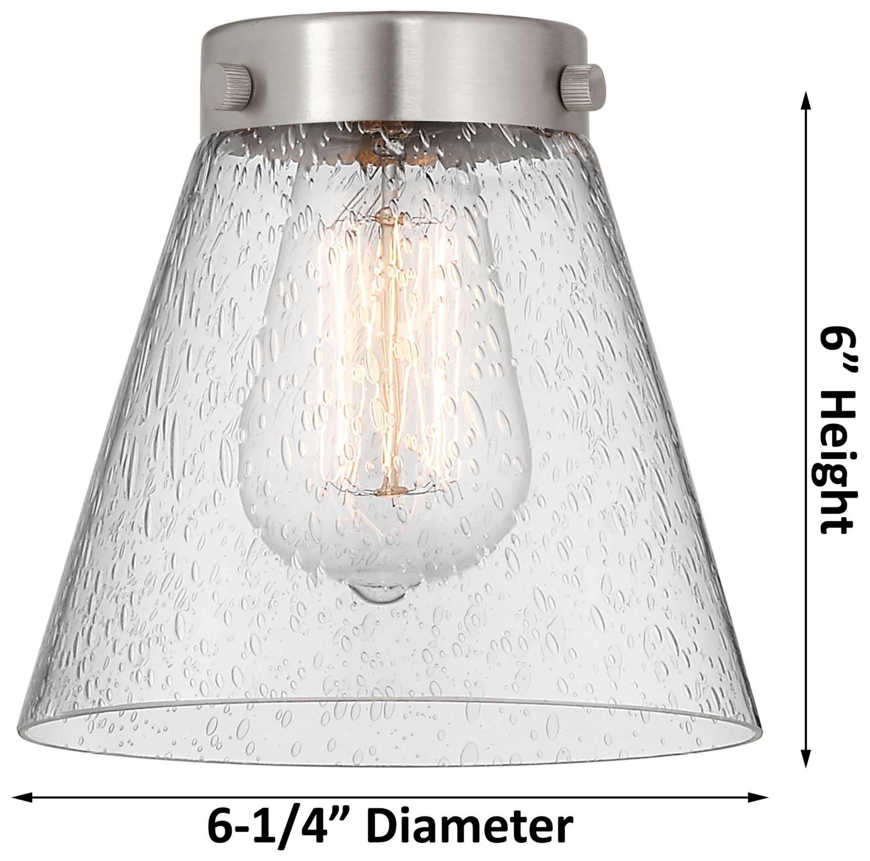 Image 5 Edison Small Cone 15.5"W 2 Light Antique Brass Bath Light With Clear S more views