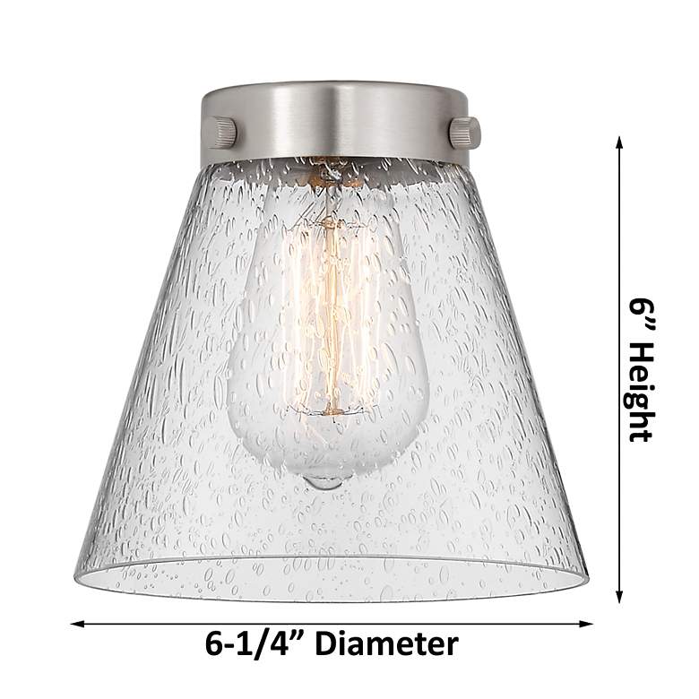 Image 6 Edison Small Cone 16" 2-Light Matte Black Bath Light w/ Matte White Sh more views