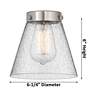 6_Edison Small Cone 16" 2-Light Matte Black Bath Light w/ Matte White Sh more views