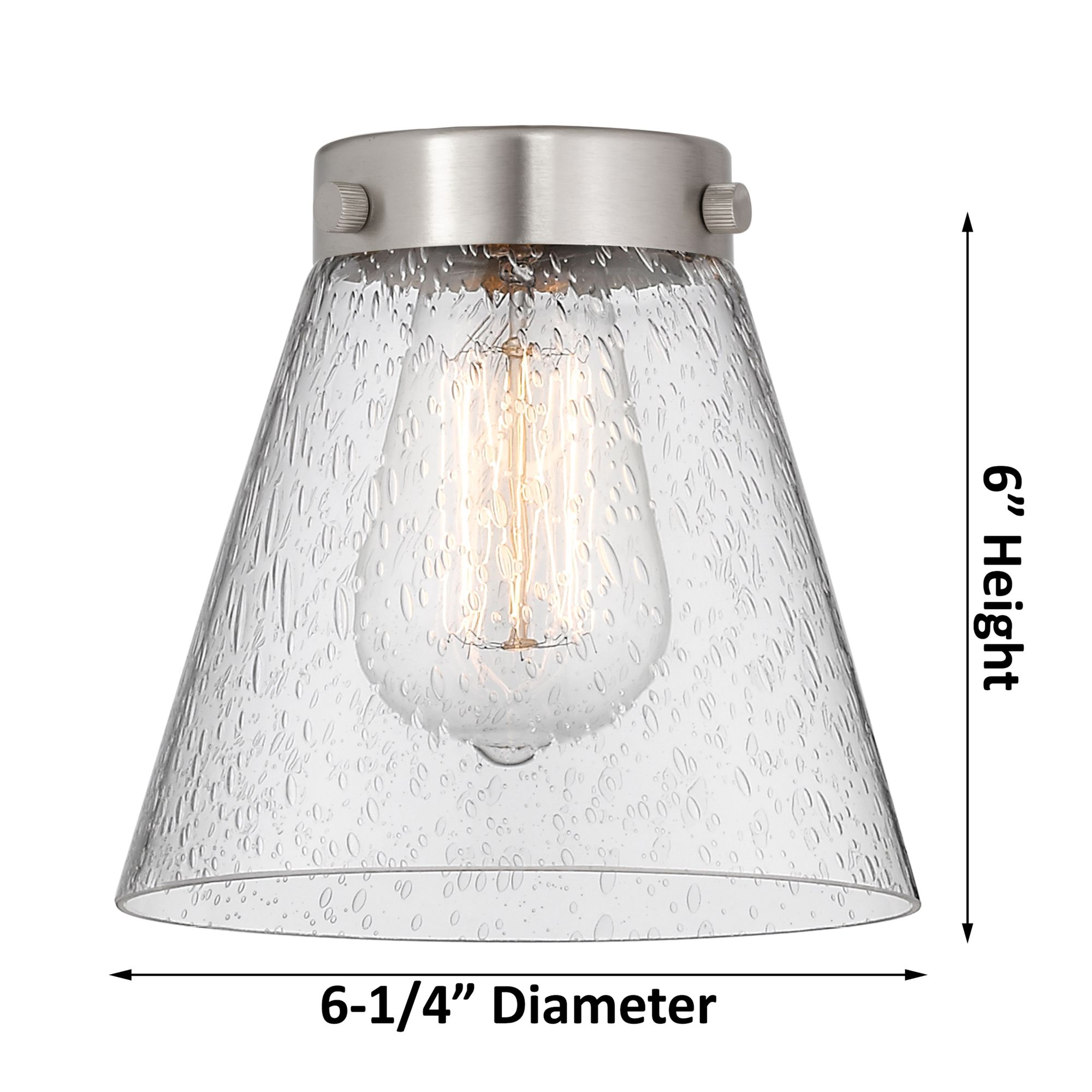 Image 5 Edison Small Cone 24.5"W 3 Light Brushed Brass Bath Light With Clear S more views