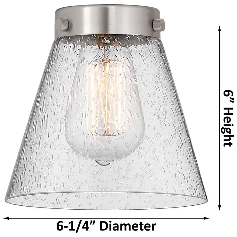 Image 6 Edison Small Cone 25" 3-Light Polished Chrome Bath Light w/ White Shad more views