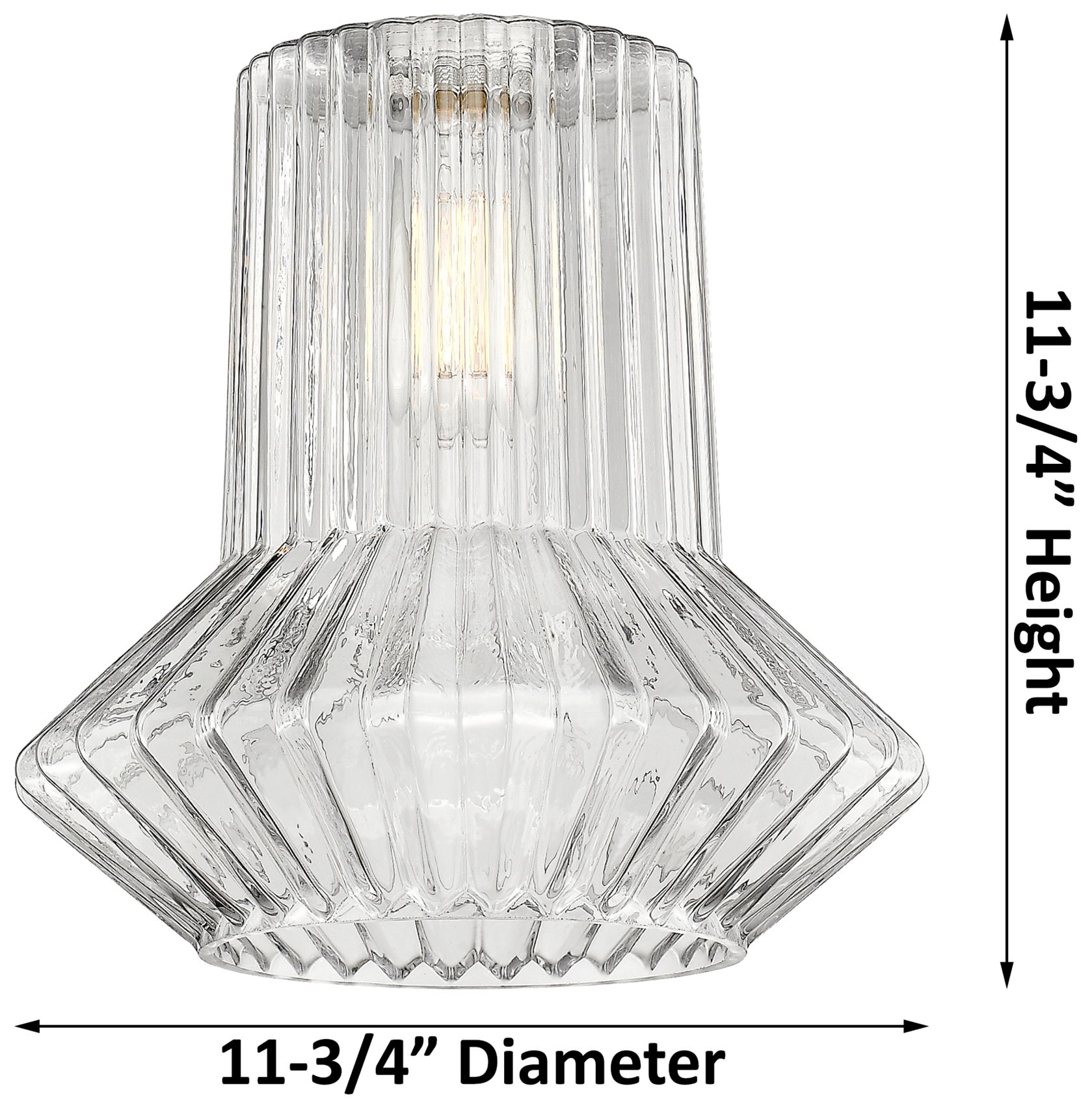 Image 4 Edison Springwater 12" Brushed Nickel Corded Mini Pendant w/ Fluted Sh more views