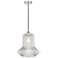 Edison Springwater 12" Polished Nickel Corded Mini Pendant w/ Fluted S