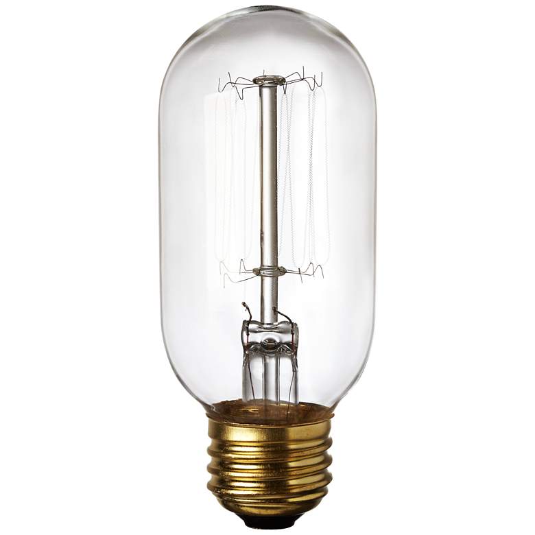 Image 1 Edison Style 40 Watt T14 Clear Light Bulb