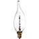 Edison Style Flame Tip 60 Watt Candelabra Light Bulb