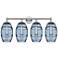 Edison Vaz 35"W 4-Light Copper Bath Vanity Light w/ Light Smoke Shade
