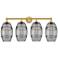 Edison Vaz 35"W 4-Light Oil Rubbed Bronze Bath Vanity Light