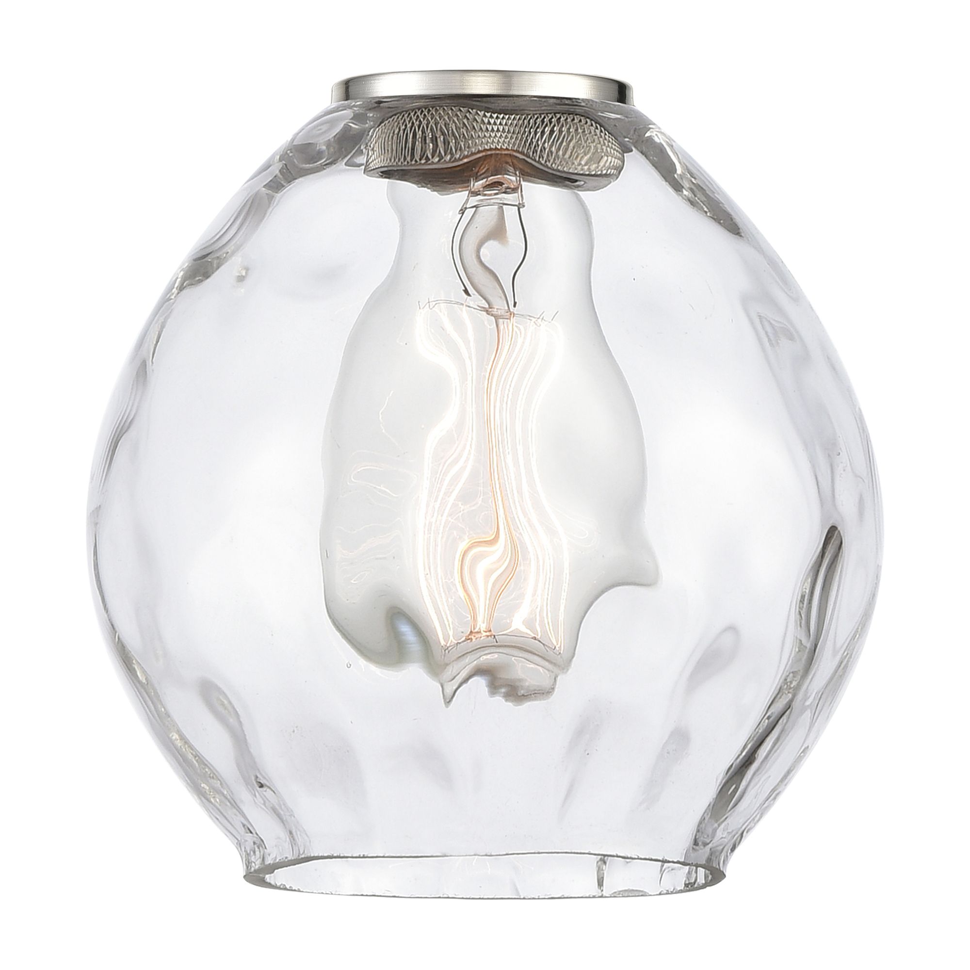 Image 3 Edison Waverly 6" Matte Black Semi Flush Mount w/ Clear Shade more views