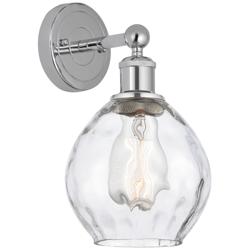 Edison Waverly 6" Polished Chrome Sconce w/ Clear Shade