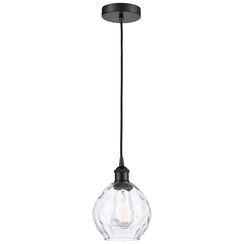 Image 1 Edison Waverly 6" Wide Matte Black Mini Pendant
