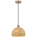Innovations Lighting Woven Rattan Copper Collection