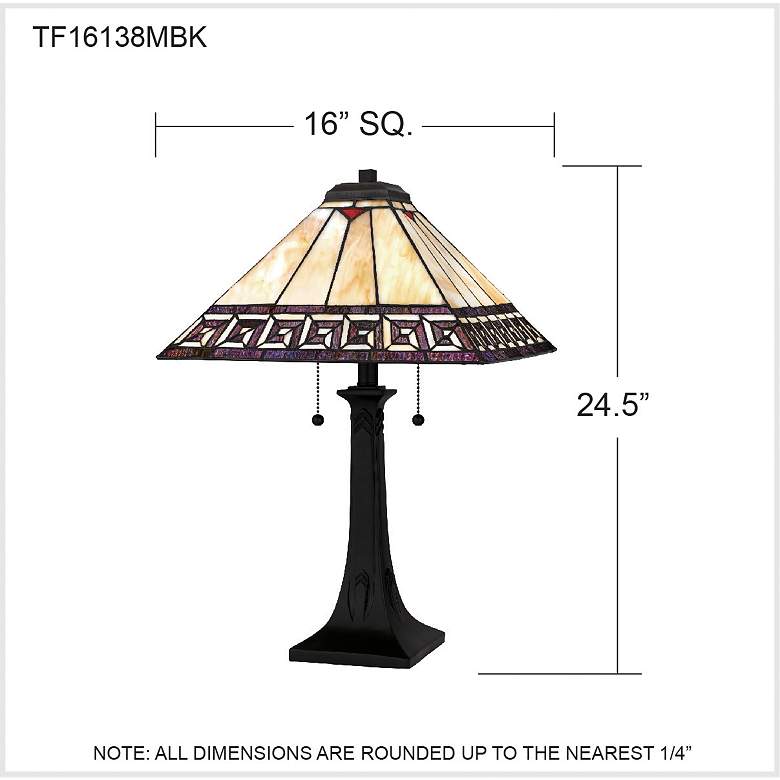 Image 6 Edith 2-Light Matte Black Table Lamp more views