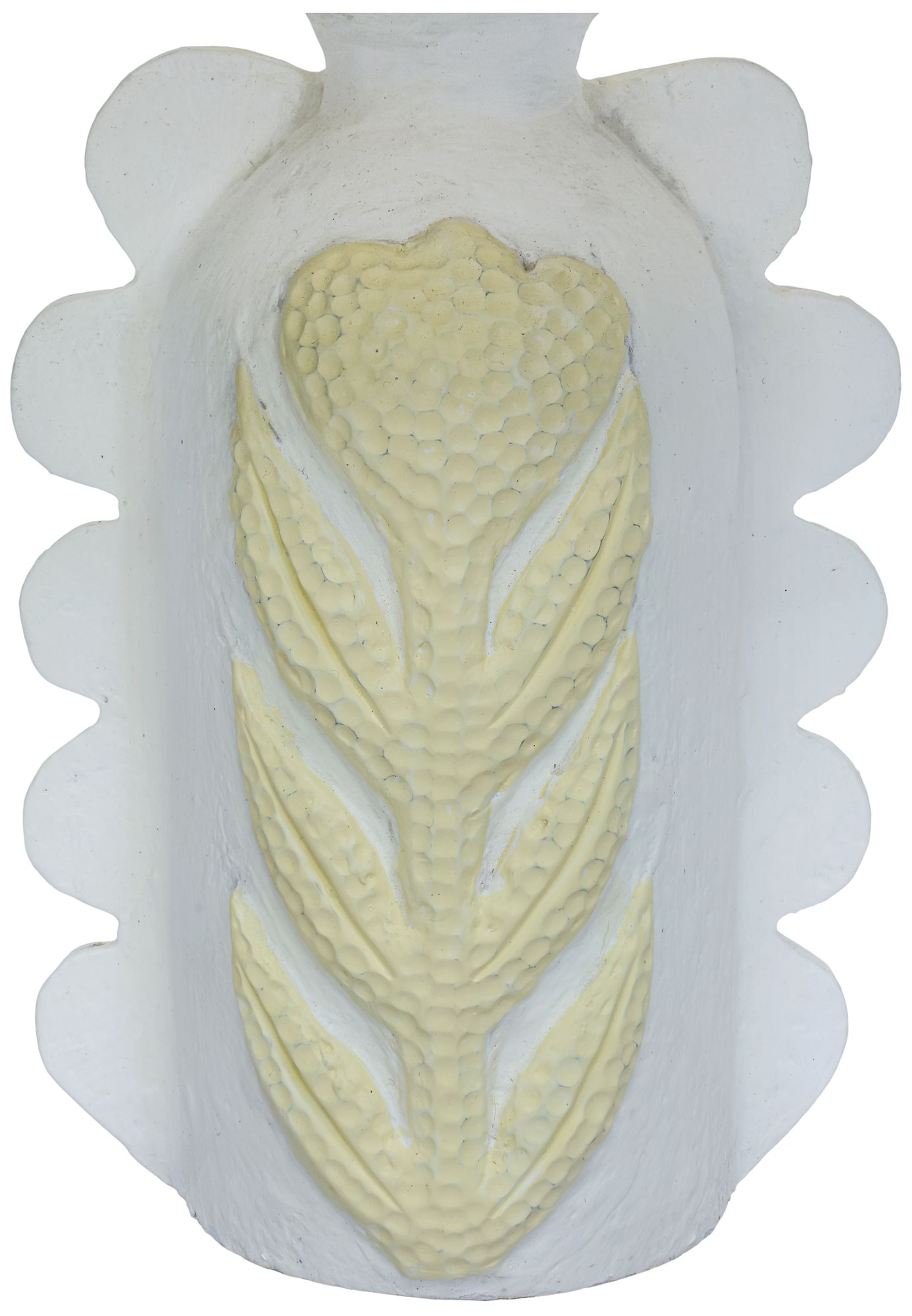 Image 3 Edith Scalloped Papier Mache Flower Pleated Table Lamp more views