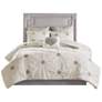 Thumbnail2 of Edna Ivory Gray 6-Piece King/Cal King Comforter Bed Set
