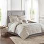 Thumbnail1 of Edna Ivory Gray 6-Piece King/Cal King Comforter Bed Set