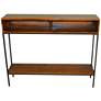 2_Edvin 42" Wide Chestnut Wood Rectangular Console Table