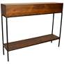 3_Edvin 42" Wide Chestnut Wood Rectangular Console Table more views