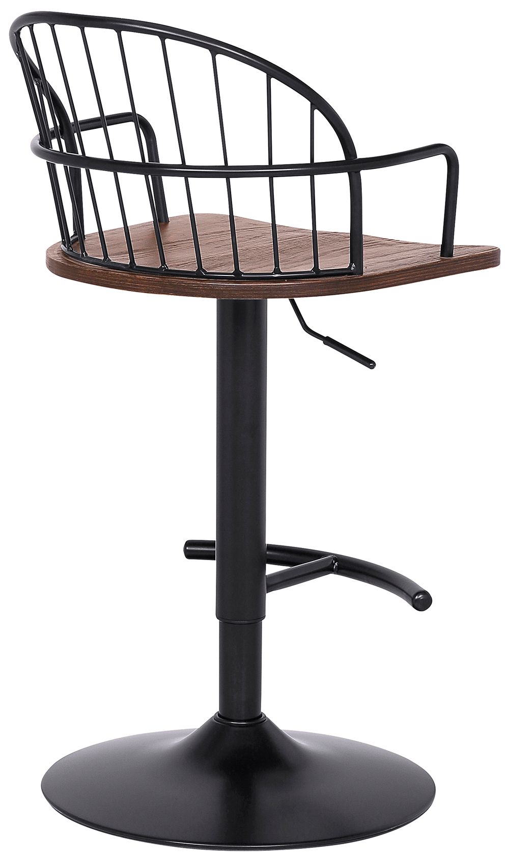 Image 4 Edward Adjustable Barstool in Black Powder Coated Finish more views
