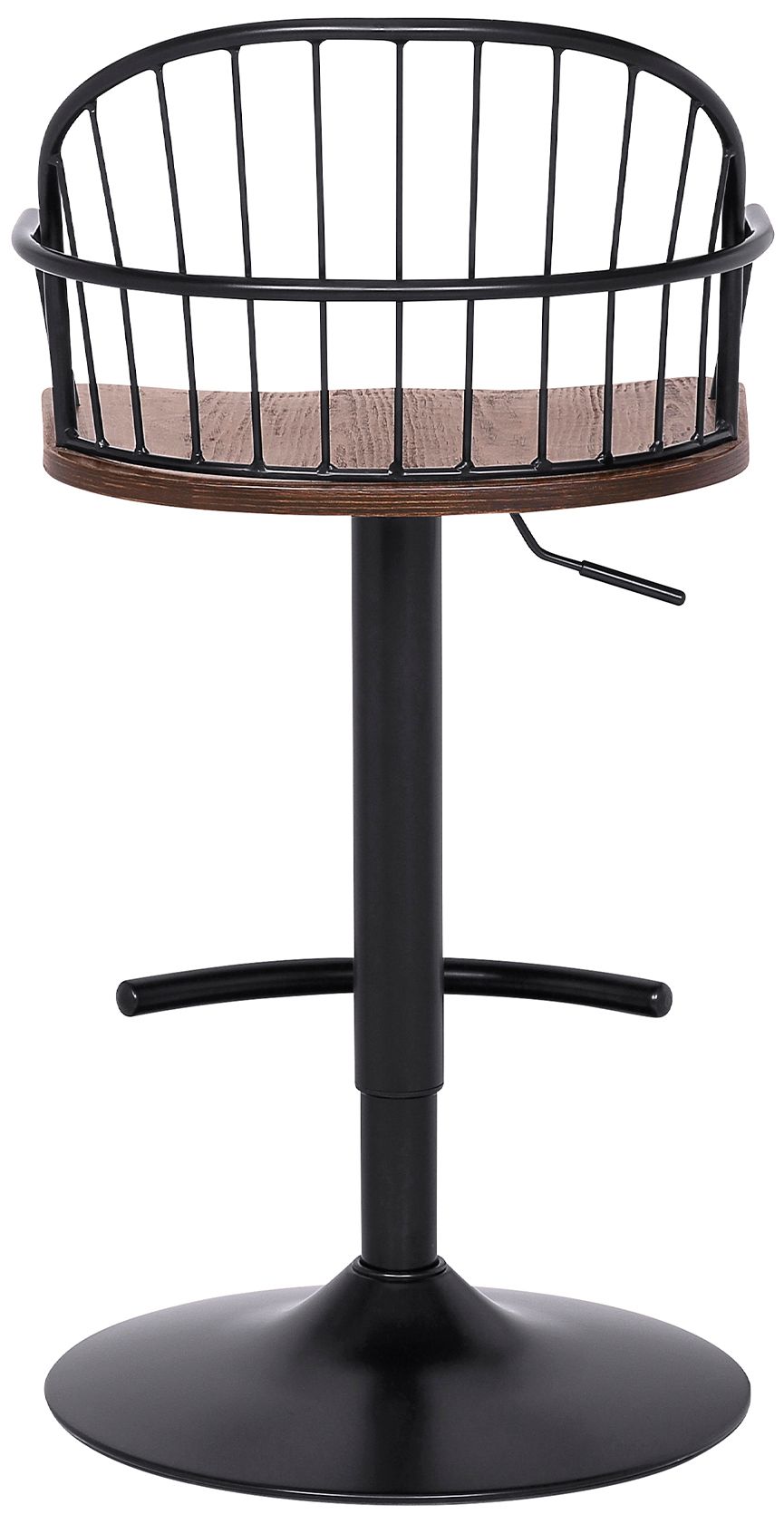 Image 5 Edward Adjustable Barstool in Black Powder Coated Finish more views