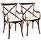 Edward Brown Birch Bentwood Dining Chairs Set of 2