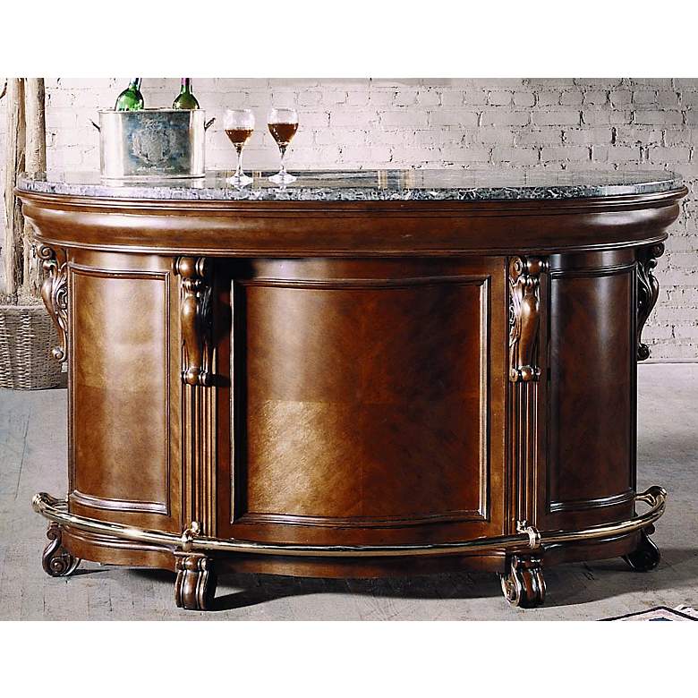 Image 1 Edwardian Style  Solid Wood Home Bar Cabinet