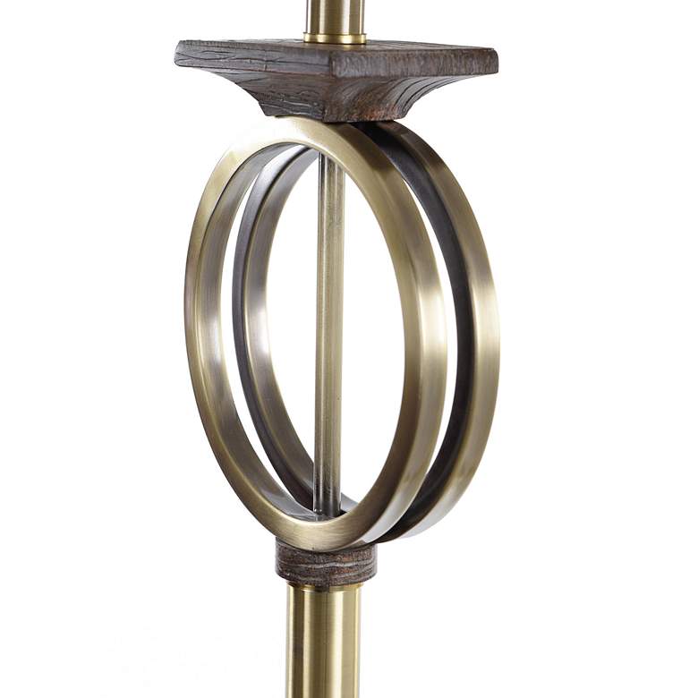 Image 4 Edwards 65 inch High Brass Finish Metal Floor Lamp more views