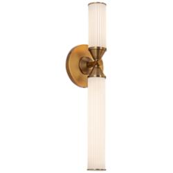 Edwin 17 1/2" high Vintage Brass LED Wall Sconce