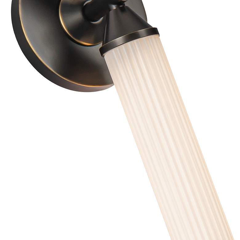 Image 2 Edwin 22 1/2" High Bronze 2-Light ADA LED Wall Sconce more views