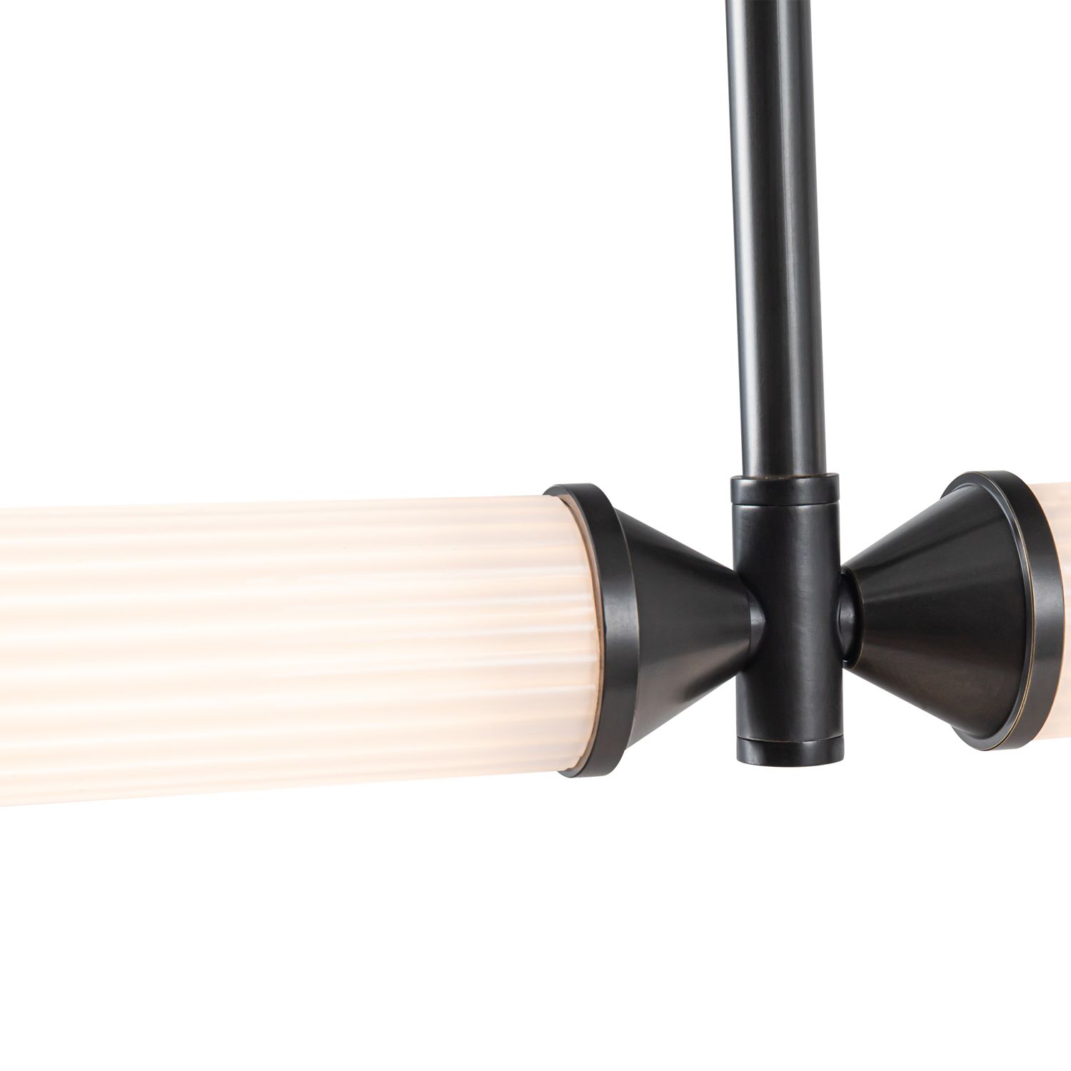 Image 3 Edwin 48" Wide Urban Bronze LED Linear Pendant more views