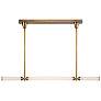 2_Edwin 48" Wide Vintage Brass LED Linear Pendant