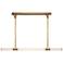 Edwin 48" Wide Vintage Brass LED Linear Pendant
