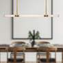 1_Edwin 48" Wide Vintage Brass LED Linear Pendant