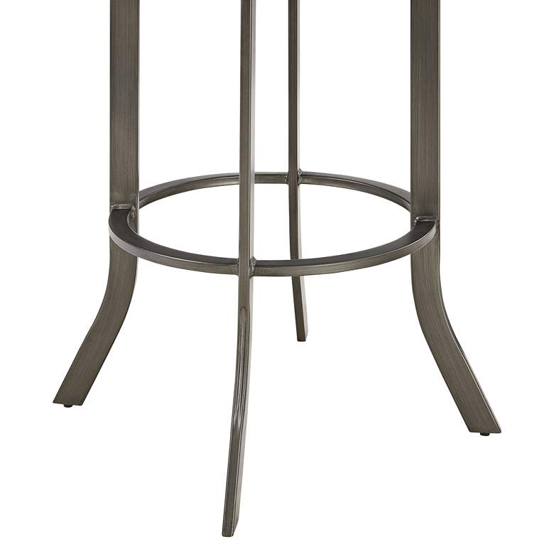 Edy 30&quot; Black Faux Leather Swivel Barstool more views