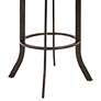 Edy 30" Brown Faux Leather Swivel Barstool