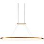 1_Eerie 47 1/4" Wide Antique Brass LED Linear Pendant