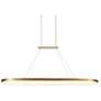 2_Eerie 47 1/4" Wide Antique Brass LED Linear Pendant more views