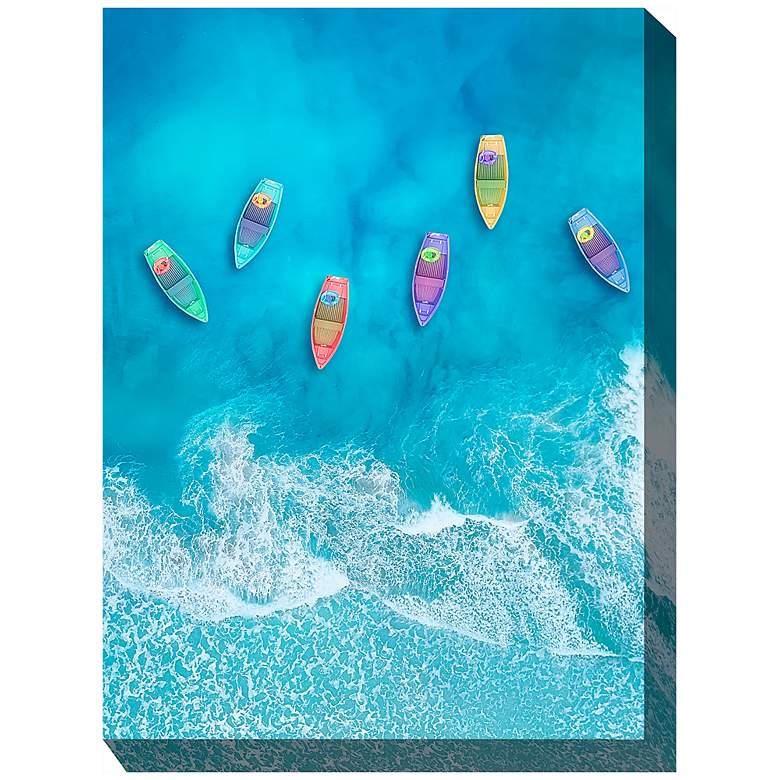 Image 2 Effervescent 40 inch High All-Weather Outdoor Canvas Wall Art