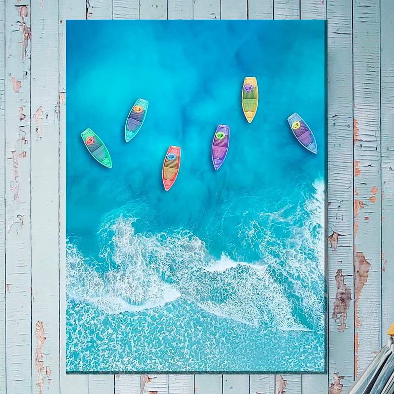 Image 1 Effervescent 40 inch High All-Weather Outdoor Canvas Wall Art