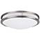 Effie 16" Wide Nickel Round LED Ceiling Light