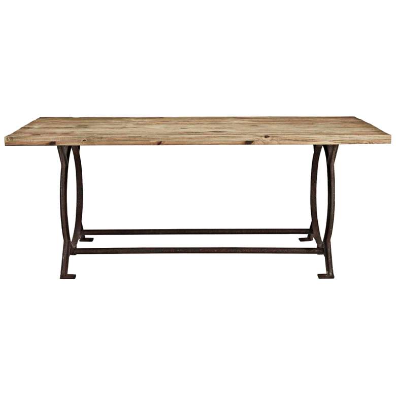 Image 1 Effuse 76 inch Wide Brown Rectangular Dining Table
