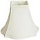 Egg Shell Fancy Bottom Bell Square Shade 8x18x13 (Spider)