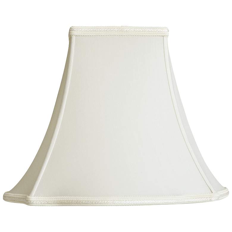Image 5 Egg Shell Fancy Bottom Bell Square Shade 8x18x13 (Spider) more views