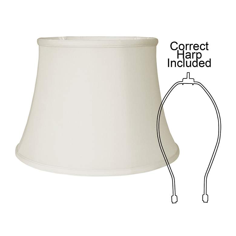 Image 3 Egg Shell No Hug English Bell Shade 11.5x17x11.5 (Spider) more views
