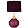 Eggplant Metallic Patterned Purple Shade Wexler Table Lamp