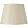 Eggshell Box Pleat Silk Shade 6x10x7 (Spider)
