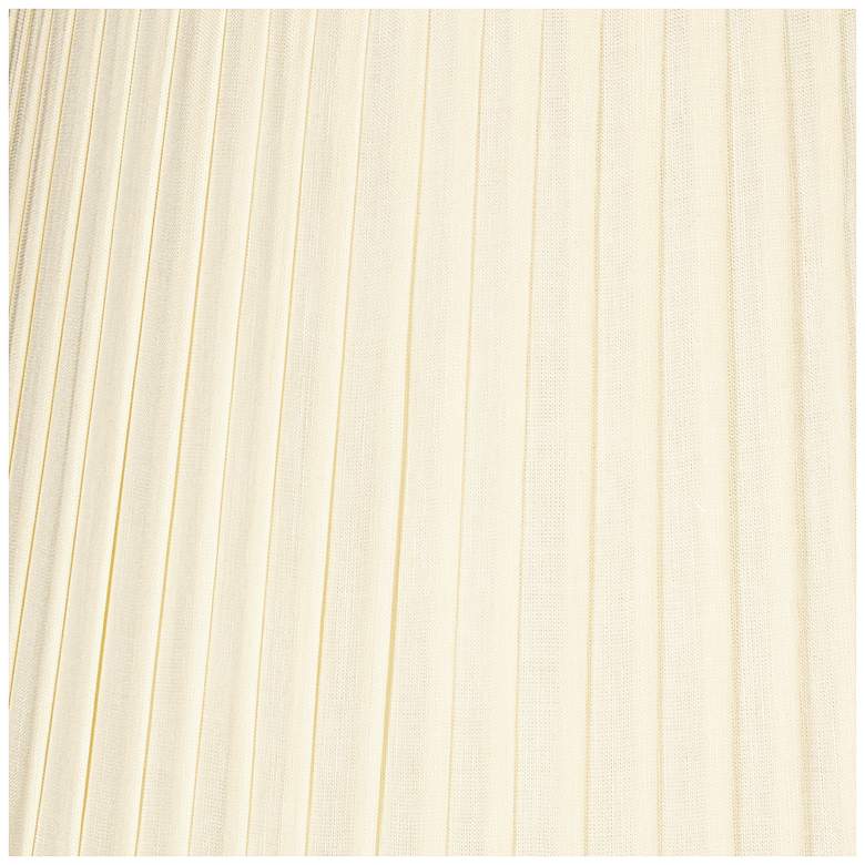 Image 4 Eggshell Drum Knife Pleat Shade 13x16x10 (Spider) more views