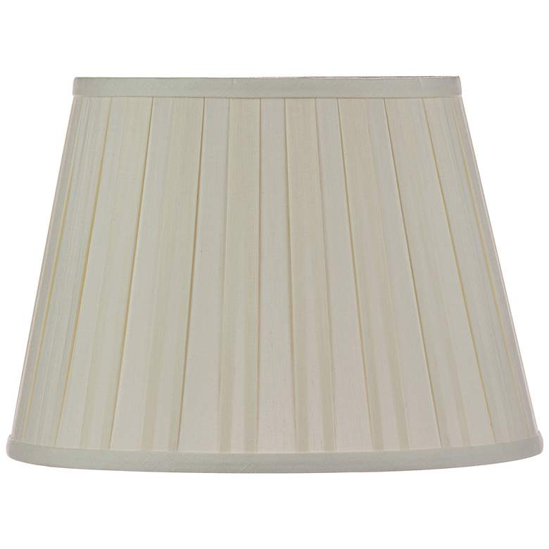 Image 1 Eggshell Euro Box Pleat Shade 11x17x11 (Spider)