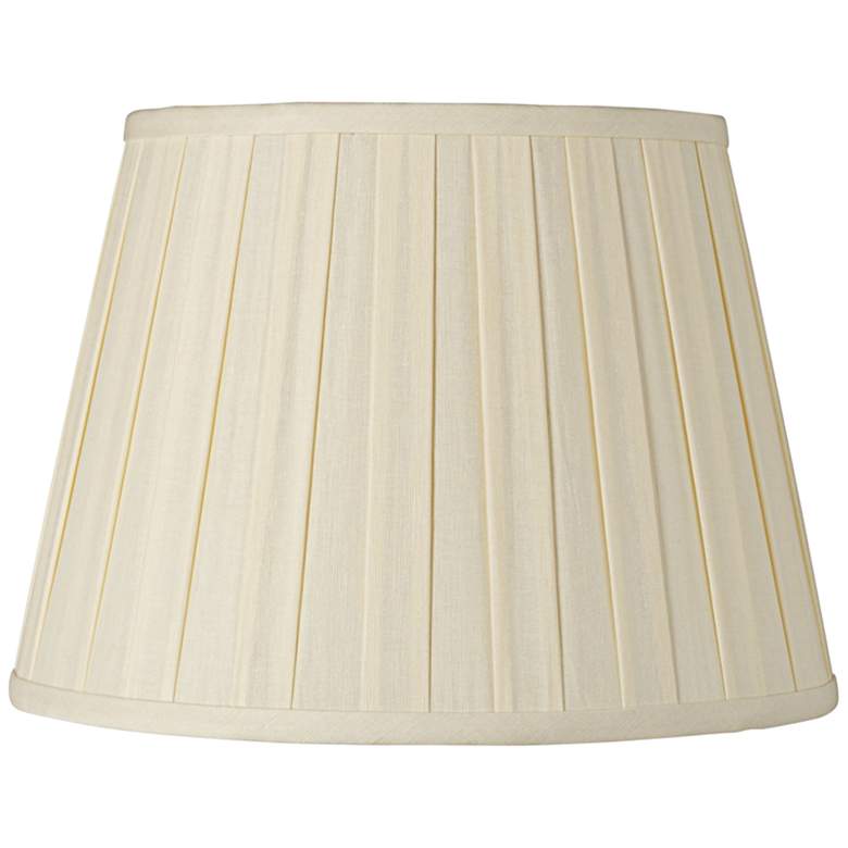 Image 1 Eggshell Euro Box Pleat Shade 8x12x8 (Spider)