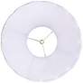 3_Eggshell Faux Silk Scallop Bell Shade 6x12x9.5 (Spider) more views